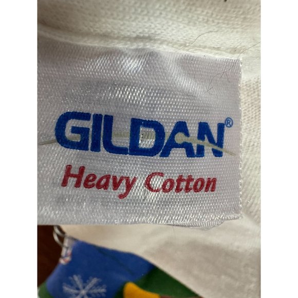 Christmas Holiday Gildan Faux Vest Gingerbread TShirt Large White Cotton - Picture 10 of 16